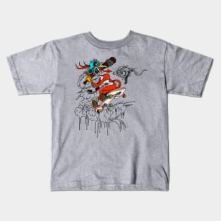 skater fox t-shirt 4 Kids T-Shirt